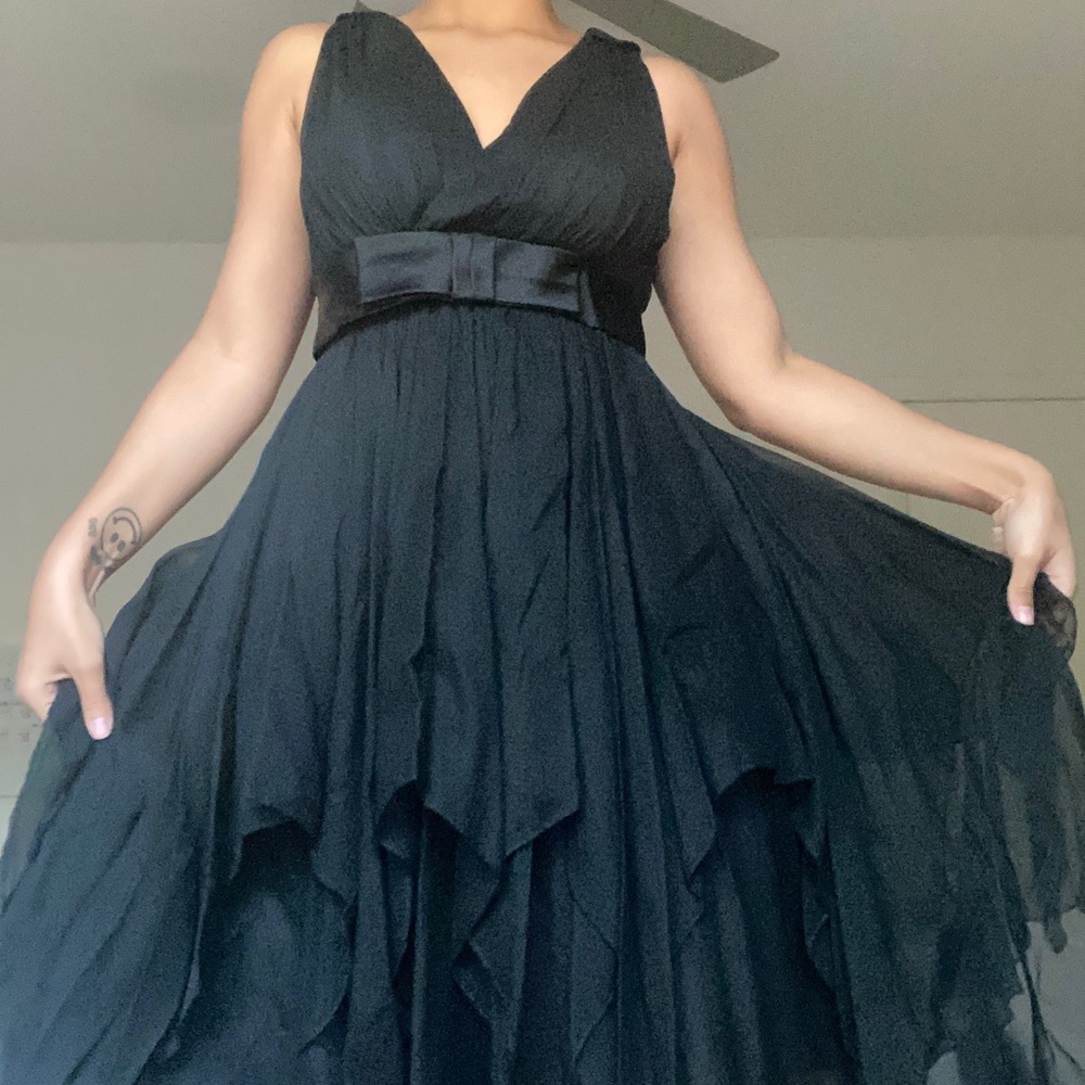 Black Multilayered Vintage Dress
